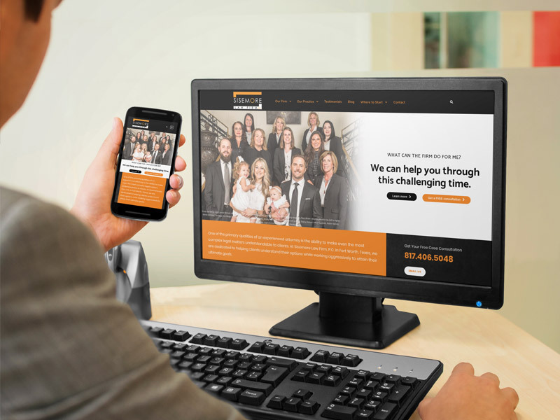 Sisemore Law Firm website preview