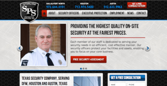 security company web design