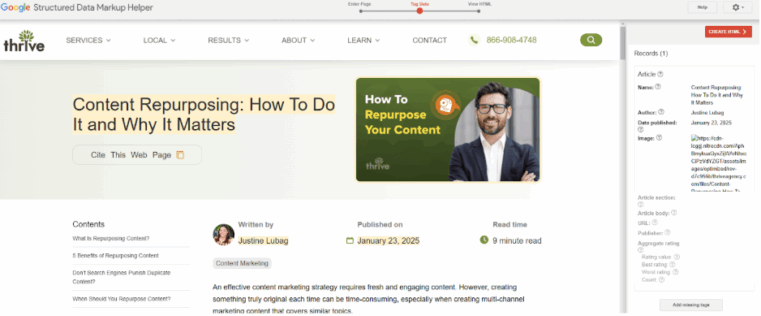 structured data markup helper 3