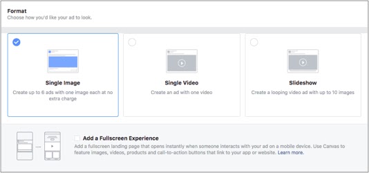 fb Ad Format