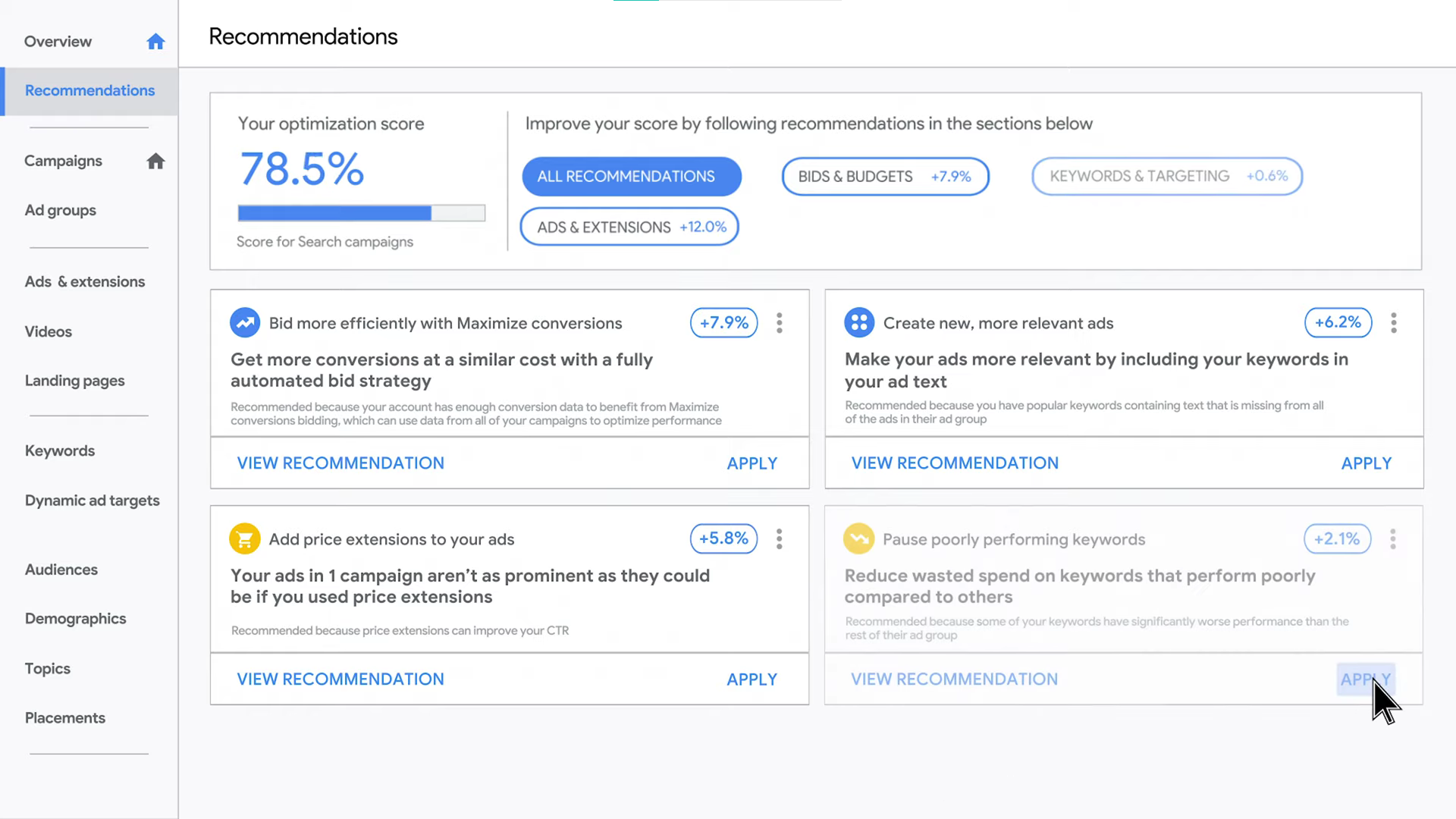 How To Decipher Google Ads Score 