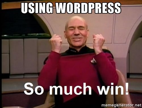 Wordpress win meme